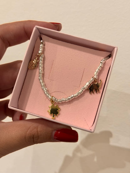 Bracciale Charm Rosa Gold Elefantino
