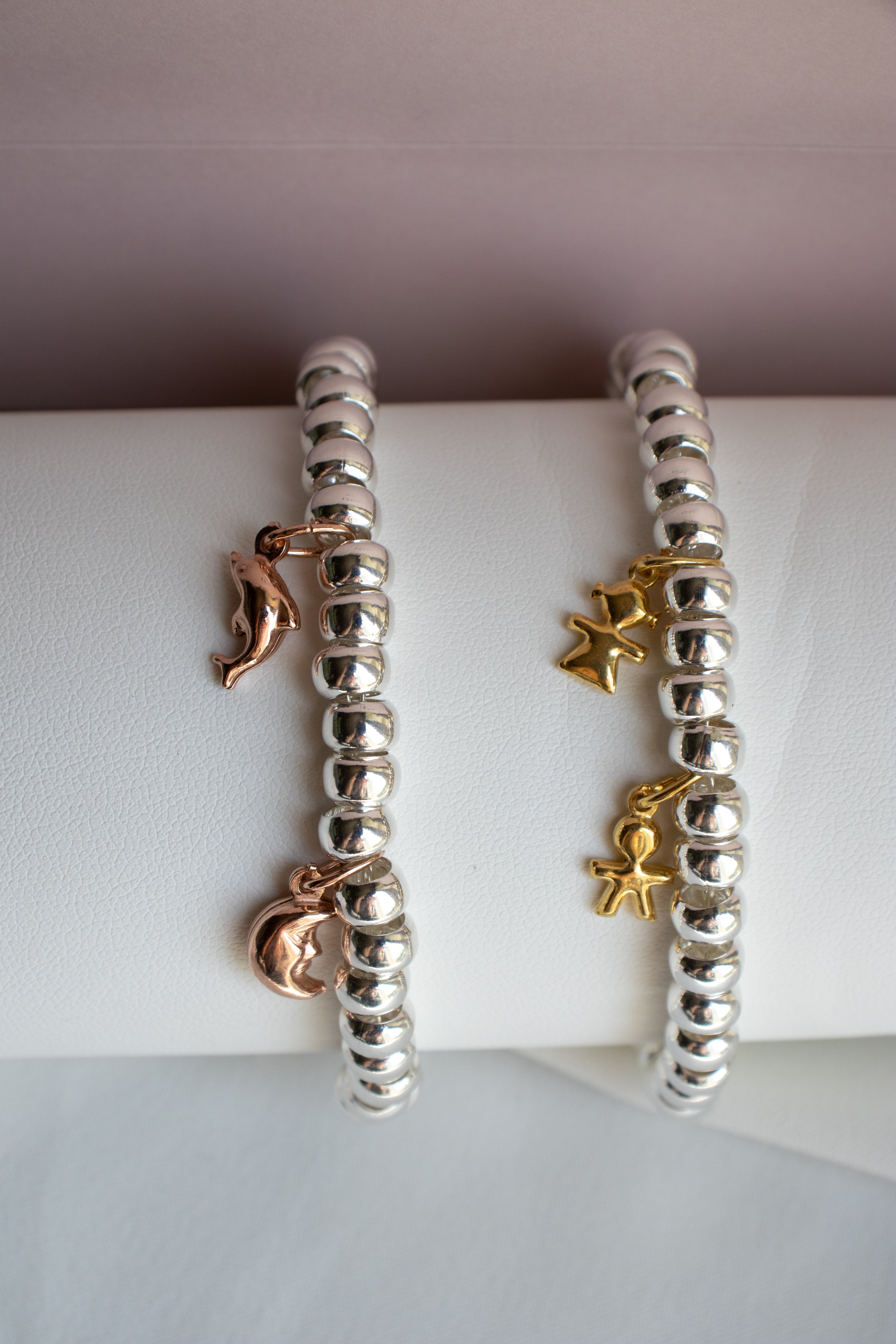 CREA IL TUO BRACCIALE RONDELLE BOMBATE - Charms Oro