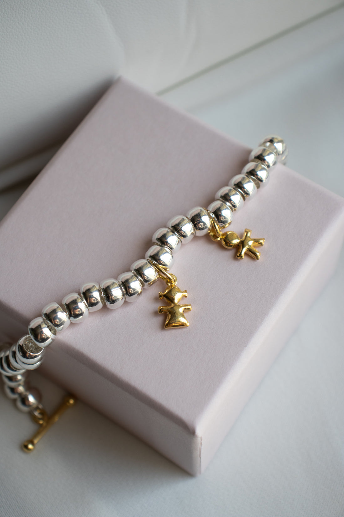 CREA IL TUO BRACCIALE RONDELLE BOMBATE - Charms Oro