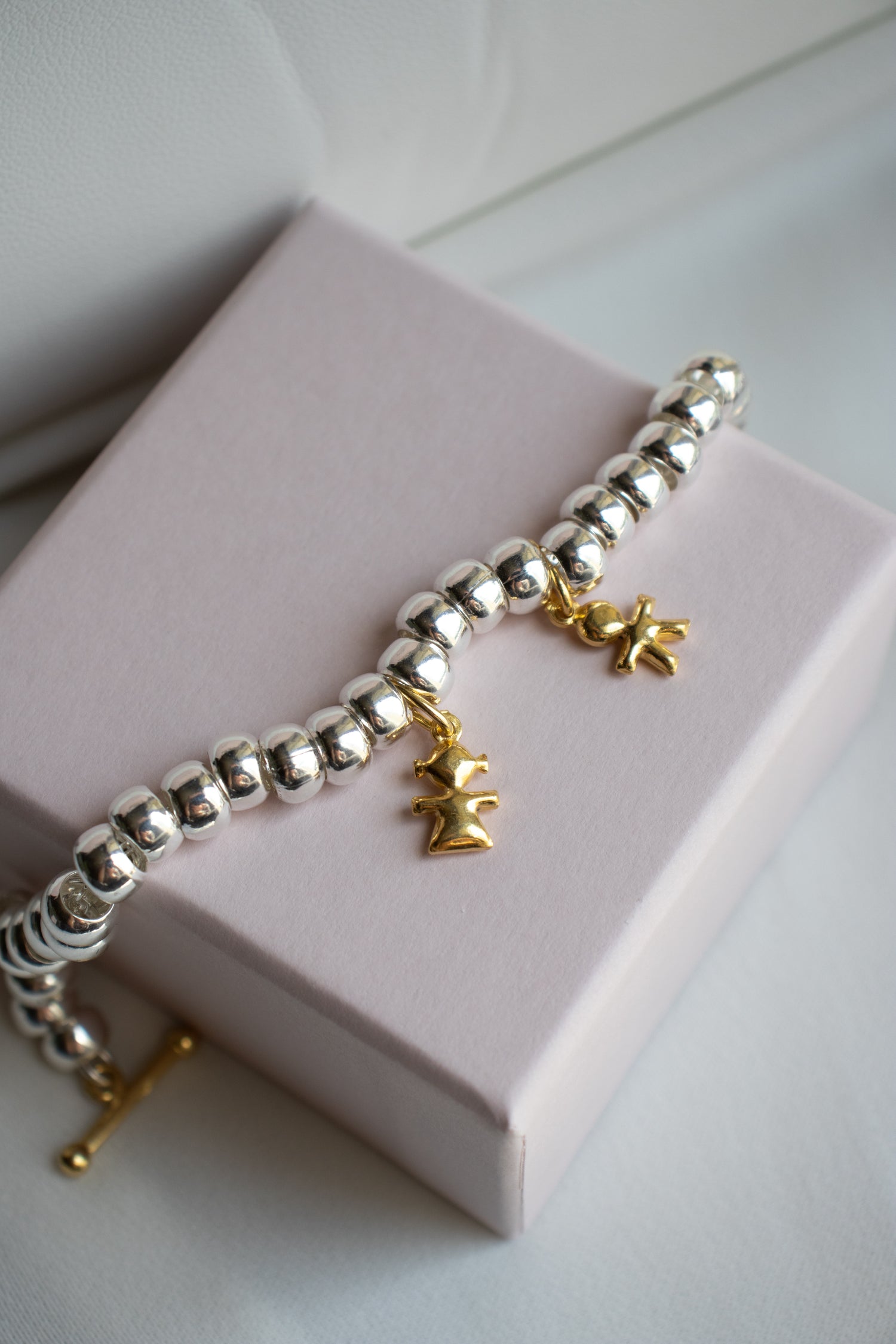 CREA IL TUO BRACCIALE RONDELLE BOMBATE - Charms Oro