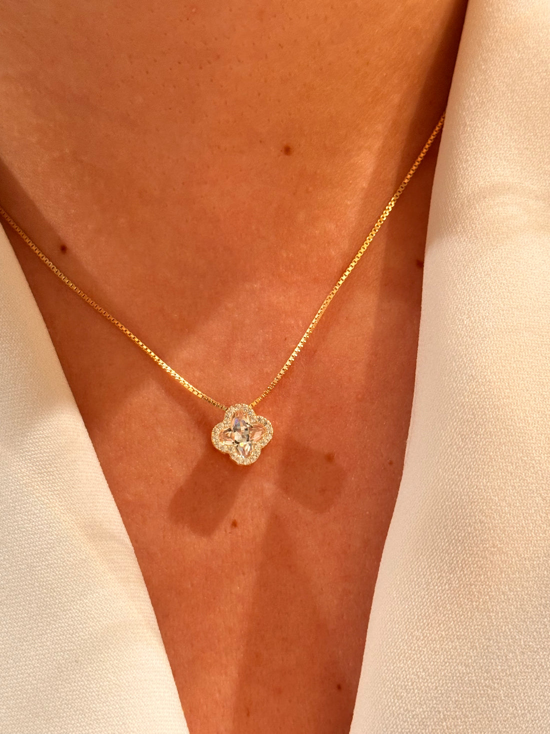 Collana Quadrifoglio Dorato