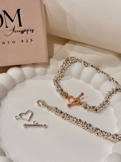 Crea il tuo Bracciale Intreccio - Charms Rosa