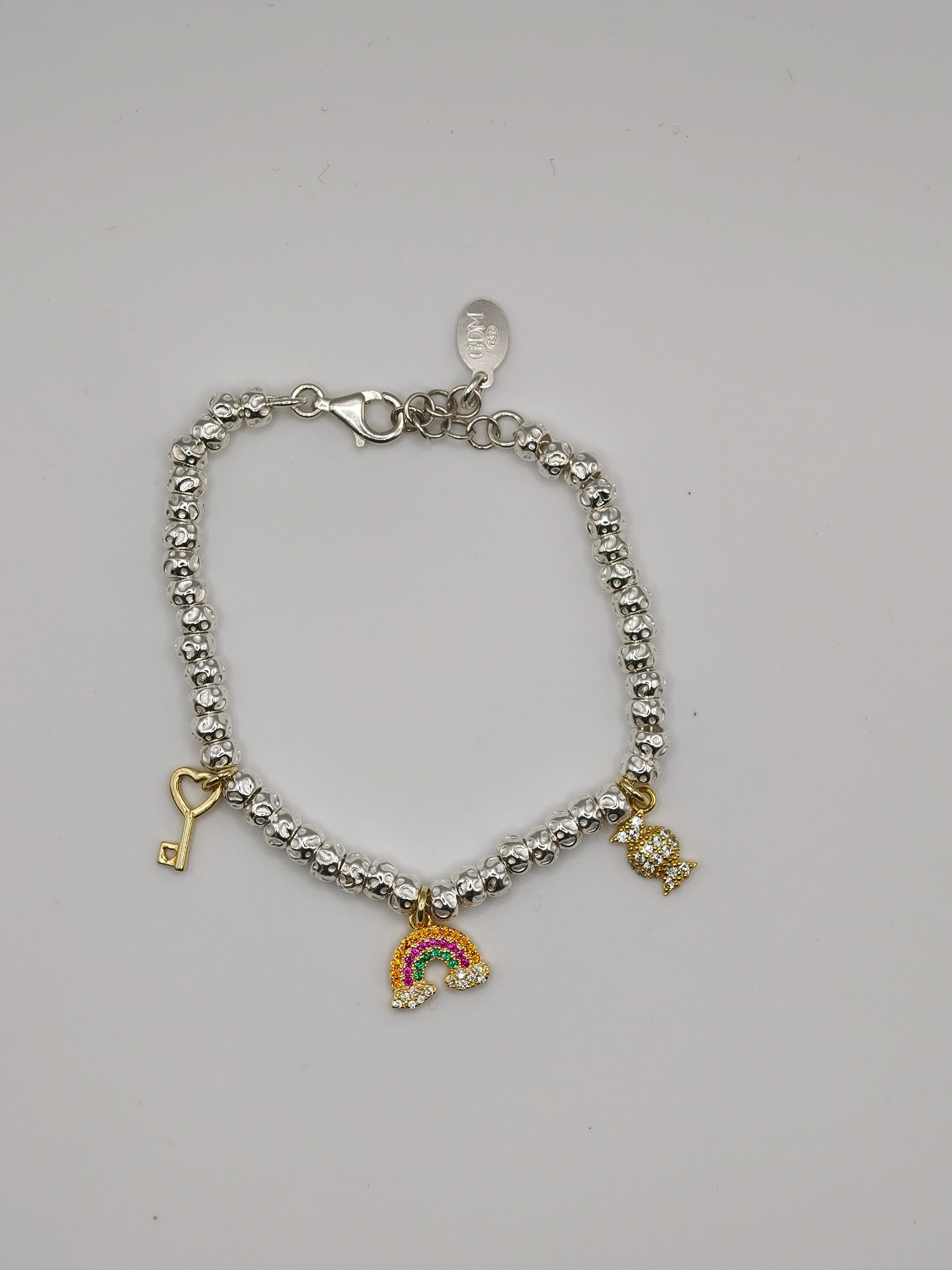 CREA IL TUO BRACCIALE GRANELLI BOMBATI E TONDEGGIANTI - Argento e Oro