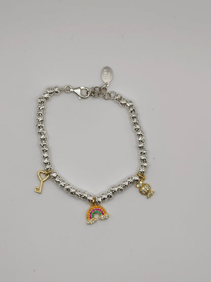 CREA IL TUO BRACCIALE GRANELLI BOMBATI E TONDEGGIANTI - Argento e Oro