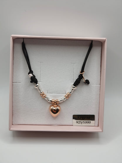 CREA LA TUA COLLANA CORDONCINO - Granelli e Charms Rosa
