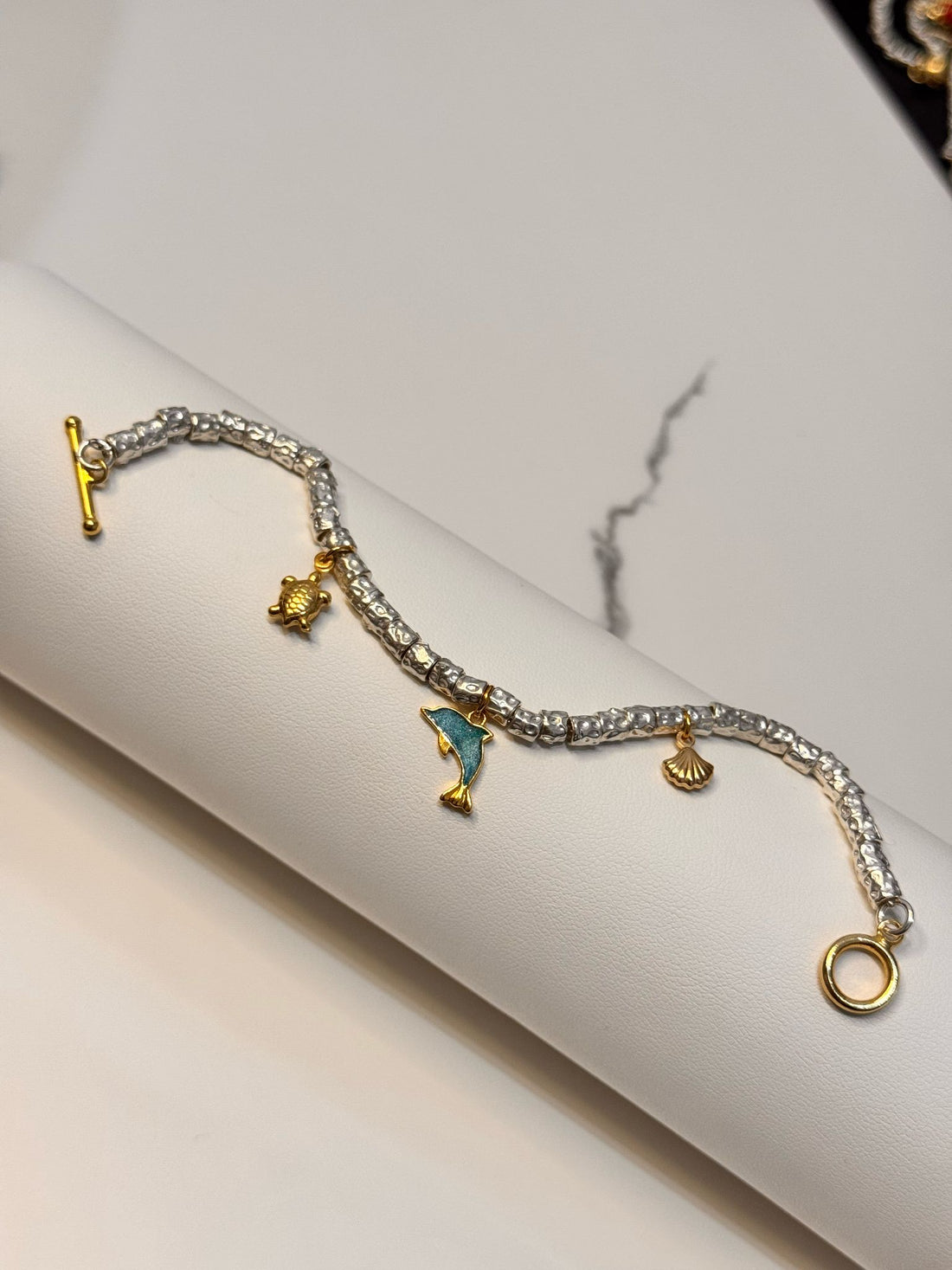 CREA IL TUO BRACCIALE GRANELLI MAXI - charms oro