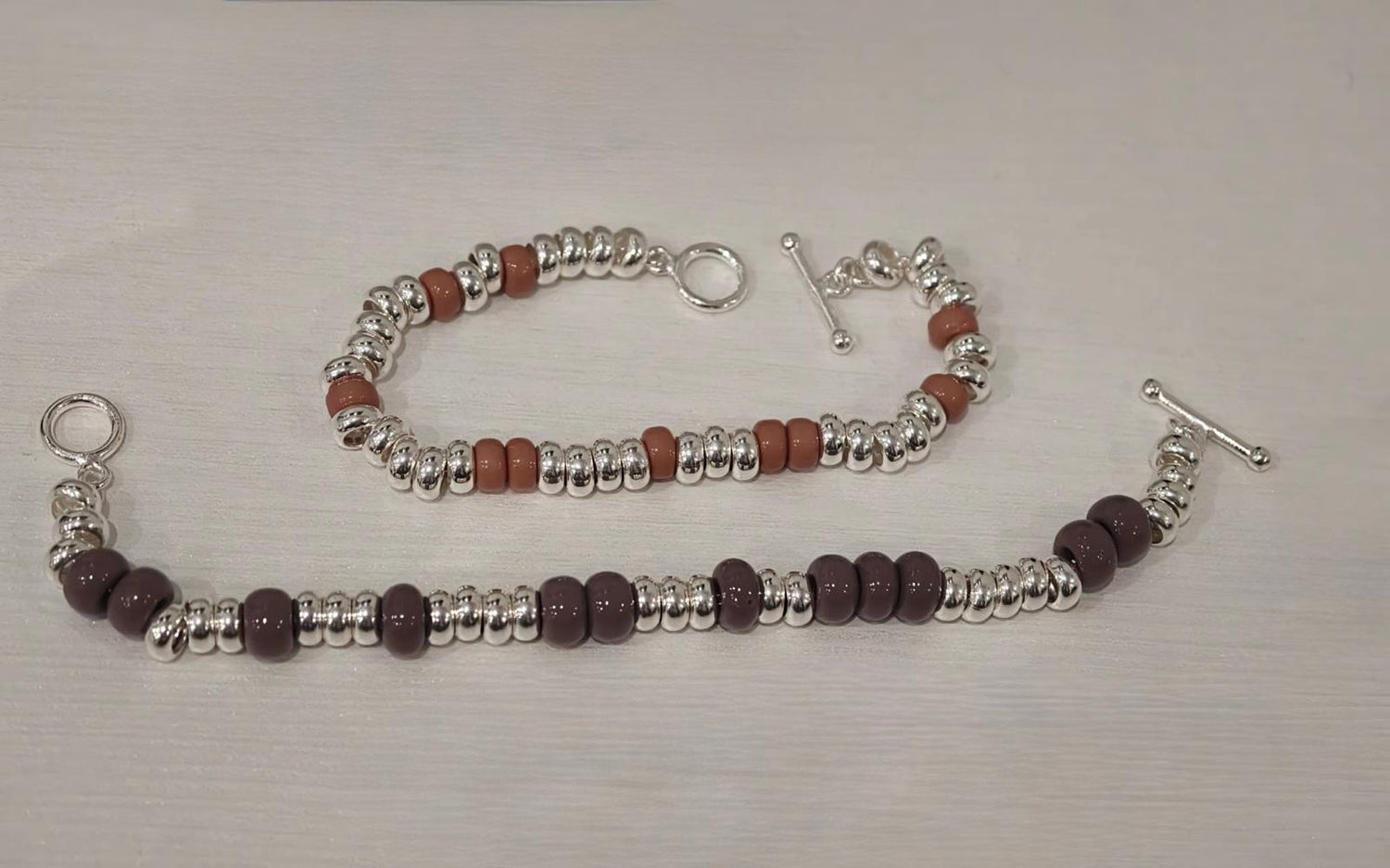 Bracciale Rondelle Argento e Pietre