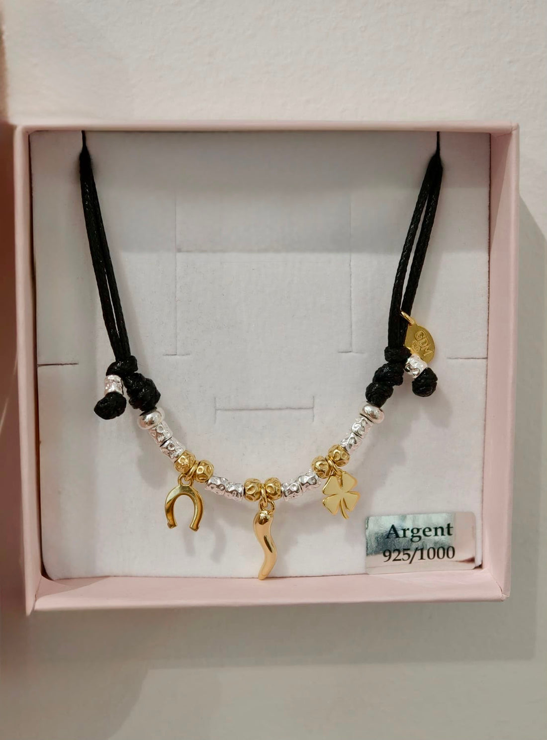 CREA LA TUA COLLANA CORDONCINO - Granelli e Charms Oro